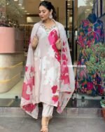 Embroidered Muslin Silk Kurti